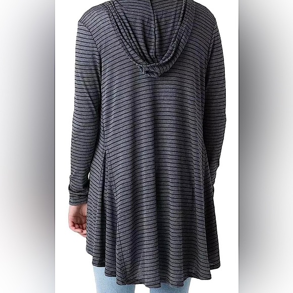 H.IP. Striped Hooded Cardigan, S - Picture 2 of 2